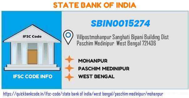 State Bank of India Mohanpur SBIN0015274 IFSC Code