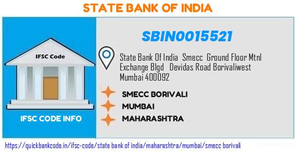 State Bank of India Smecc Borivali SBIN0015521 IFSC Code