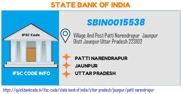State Bank of India Patti Narendrapur SBIN0015538 IFSC Code