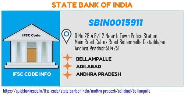State Bank of India Bellampalle SBIN0015911 IFSC Code