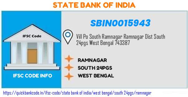 State Bank of India Ramnagar SBIN0015943 IFSC Code