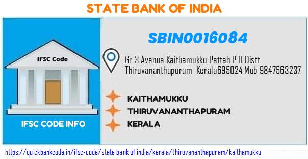 State Bank of India Kaithamukku SBIN0016084 IFSC Code