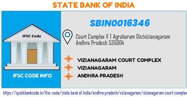 State Bank of India Vizianagaram Court Complex SBIN0016346 IFSC Code