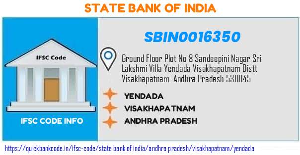 State Bank of India Yendada SBIN0016350 IFSC Code