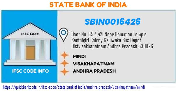 State Bank of India Mindi SBIN0016426 IFSC Code