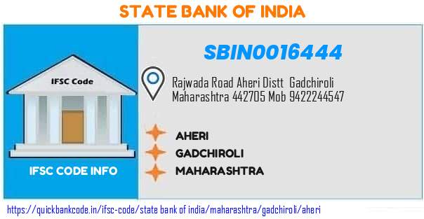 State Bank of India Aheri SBIN0016444 IFSC Code