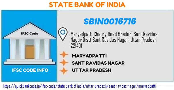 State Bank of India Maryadpatti SBIN0016716 IFSC Code