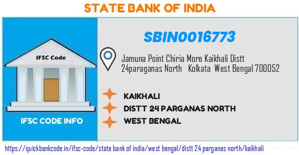 State Bank of India Kaikhali SBIN0016773 IFSC Code