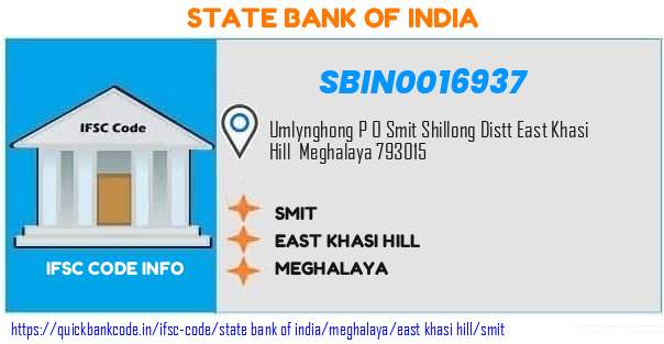 State Bank of India Smit SBIN0016937 IFSC Code