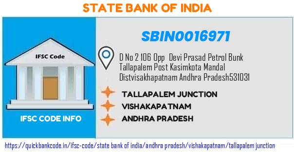 State Bank of India Tallapalem Junction SBIN0016971 IFSC Code