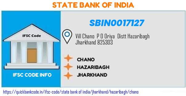 State Bank of India Chano SBIN0017127 IFSC Code