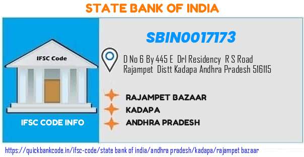 State Bank of India Rajampet Bazaar SBIN0017173 IFSC Code