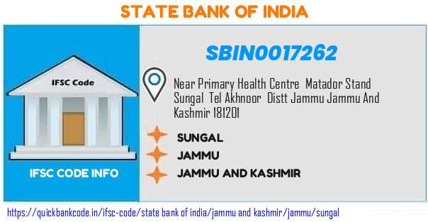 State Bank of India Sungal SBIN0017262 IFSC Code