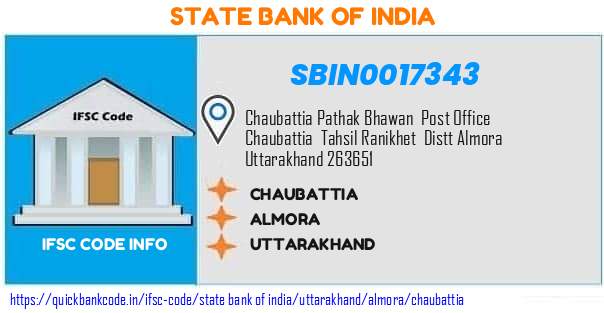 State Bank of India Chaubattia SBIN0017343 IFSC Code