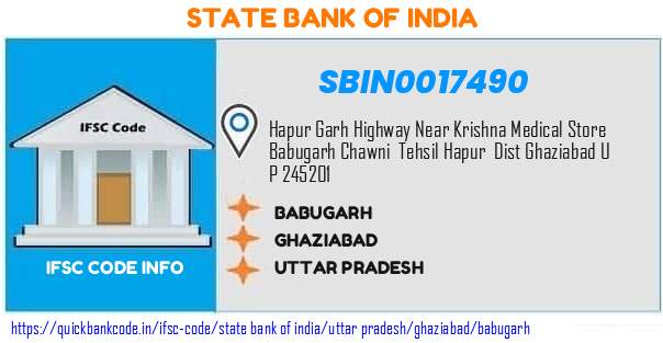 State Bank of India Babugarh SBIN0017490 IFSC Code