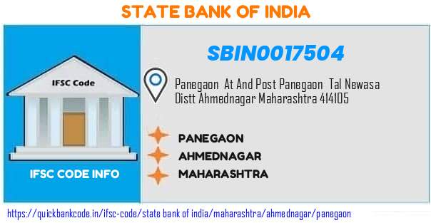 State Bank of India Panegaon SBIN0017504 IFSC Code