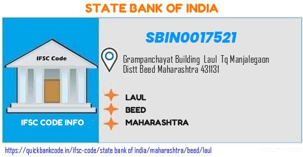 State Bank of India Laul SBIN0017521 IFSC Code