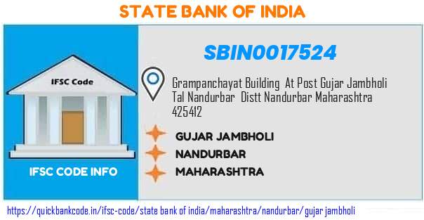 SBIN0017524 State Bank of India. GUJAR JAMBHOLI