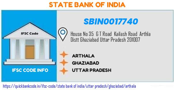 State Bank of India Arthala SBIN0017740 IFSC Code