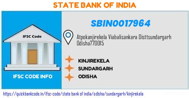 State Bank of India Kinjirekela SBIN0017964 IFSC Code