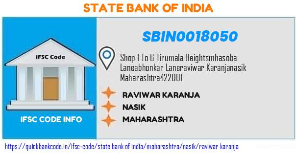 State Bank of India Raviwar Karanja SBIN0018050 IFSC Code