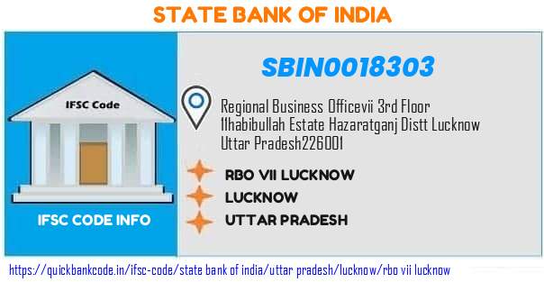 State Bank of India Rbo Vii Lucknow SBIN0018303 IFSC Code