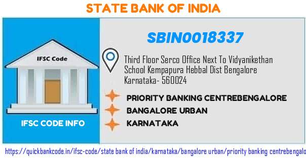 State Bank of India Priority Banking Centrebengalore SBIN0018337 IFSC Code