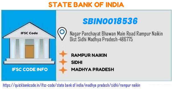 State Bank of India Rampur Naikin SBIN0018536 IFSC Code