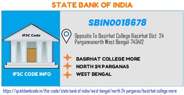 SBIN0018678 State Bank of India. BASIRHAT COLLEGE MORE