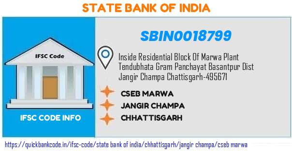State Bank of India Cseb Marwa SBIN0018799 IFSC Code