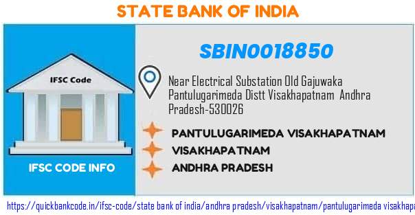 State Bank of India Pantulugarimeda Visakhapatnam SBIN0018850 IFSC Code