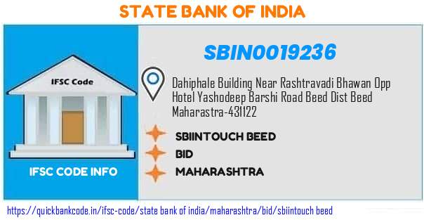 State Bank of India Sbiintouch Beed SBIN0019236 IFSC Code