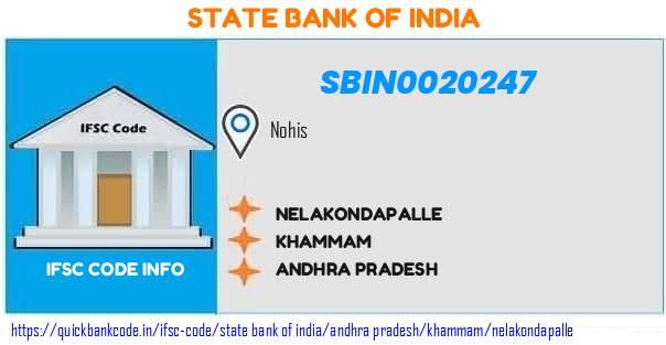 State Bank of India Nelakondapalle SBIN0020247 IFSC Code
