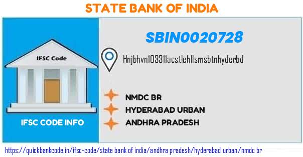 State Bank of India Nmdc Br SBIN0020728 IFSC Code