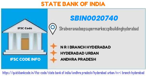 State Bank of India N R I Branch Hyderabad SBIN0020740 IFSC Code