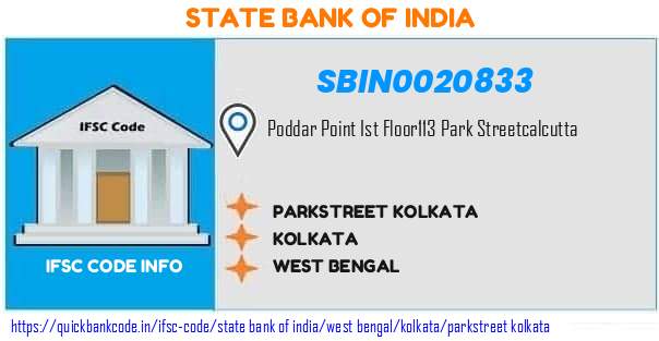 State Bank of India Parkstreet Kolkata SBIN0020833 IFSC Code
