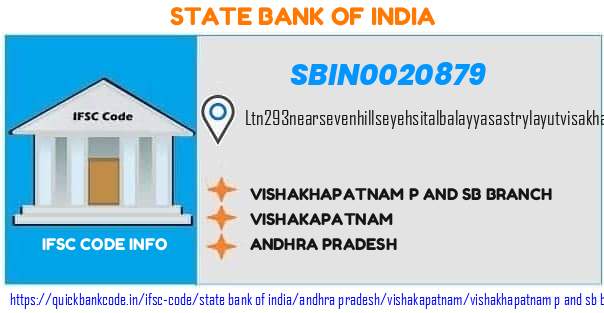 State Bank of India Vishakhapatnam P And Sb Branch SBIN0020879 IFSC Code