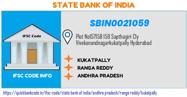 SBIN0021059 State Bank of India. KUKATPALLY
