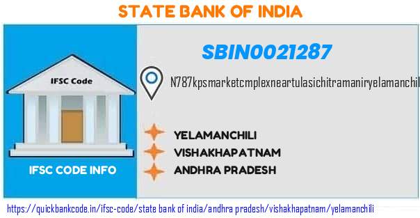 State Bank of India Yelamanchili SBIN0021287 IFSC Code