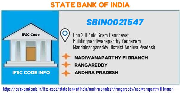 State Bank of India Nadiwanaparthy Fi Branch SBIN0021547 IFSC Code