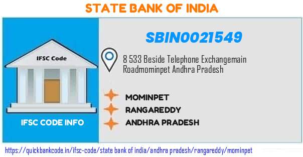 SBIN0021549 State Bank of India. MOMINPET