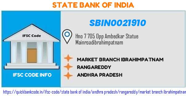 State Bank of India Market Branch Ibrahimpatnam SBIN0021910 IFSC Code