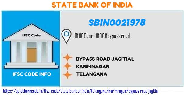 State Bank of India Bypass Road Jagitial SBIN0021978 IFSC Code