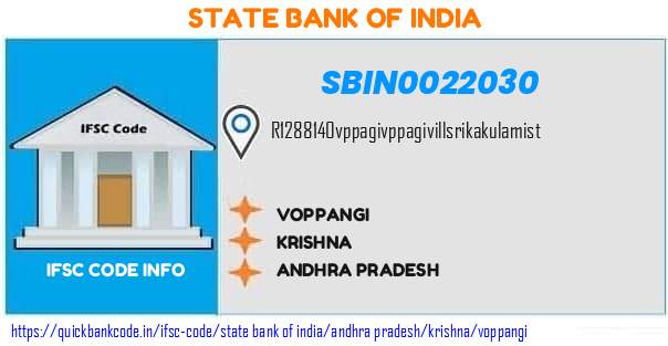 State Bank of India Voppangi SBIN0022030 IFSC Code