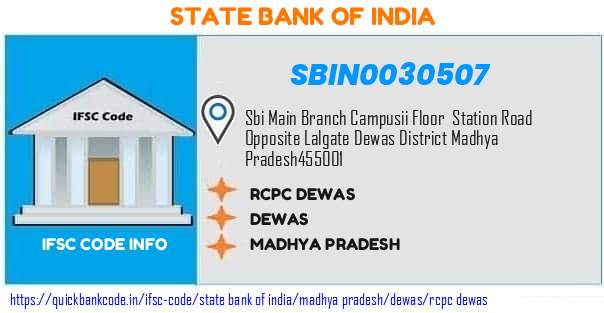 State Bank of India Rcpc Dewas SBIN0030507 IFSC Code