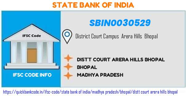 State Bank of India Distt Court Arera Hills Bhopal SBIN0030529 IFSC Code