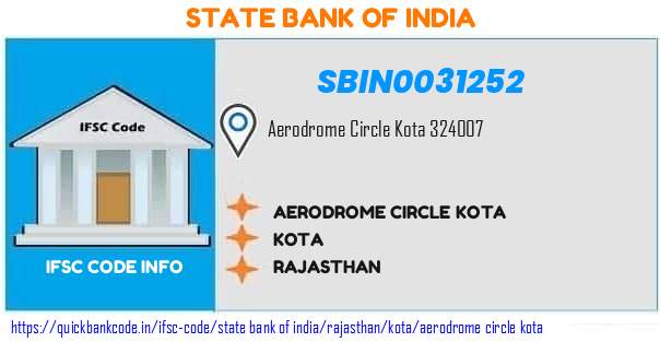 State Bank of India Aerodrome Circle Kota SBIN0031252 IFSC Code