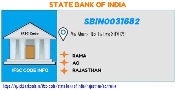 State Bank of India Rama SBIN0031682 IFSC Code