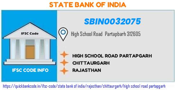 State Bank of India High School Road Partapgarh SBIN0032075 IFSC Code