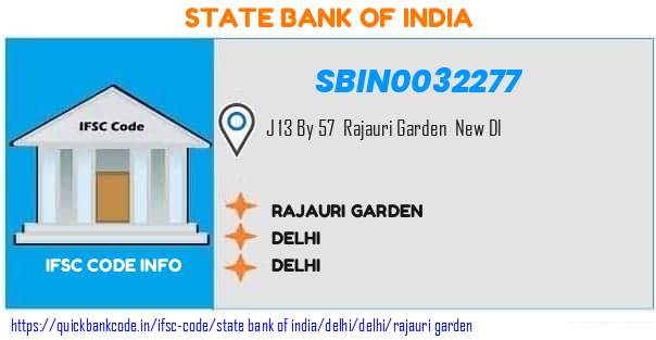 SBIN0032277 State Bank of India. RAJAURI GARDEN